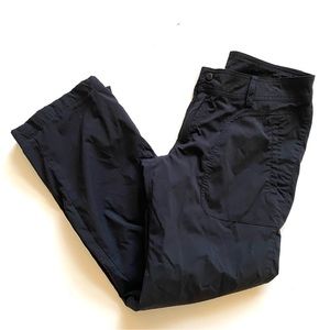 Patagonia Lightweight Black Hiking Pants Roll Up Convertible Pants